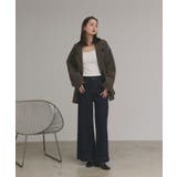 【2025AW新作】裏起毛カップ付きリブキャミソール | ad thie | 詳細画像2 