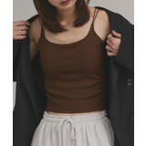 【2025AW新作】裏起毛カップ付きリブキャミソール | ad thie | 詳細画像23 