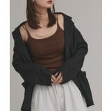 【2025AW新作】裏起毛カップ付きリブキャミソール | ad thie | 詳細画像24 