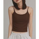 【2025AW新作】裏起毛カップ付きリブキャミソール | ad thie | 詳細画像26 