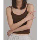 【2025AW新作】裏起毛カップ付きリブキャミソール | ad thie | 詳細画像27 