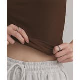 【2025AW新作】裏起毛カップ付きリブキャミソール | ad thie | 詳細画像29 