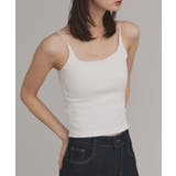 【2025AW新作】裏起毛カップ付きリブキャミソール | ad thie | 詳細画像6 