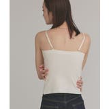 【2025AW新作】カップ付きリブキャミソール | ad thie | 詳細画像8 