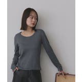 グレー | 【2025AW新作】起毛クルーネックインナーカットソー | ad thie