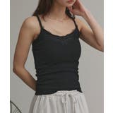 裏起毛レース切り替えキャミソール | ad thie | 詳細画像13 