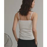 裏起毛レース切り替えキャミソール | ad thie | 詳細画像7 