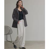 裏起毛レース切り替えキャミソール | ad thie | 詳細画像9 