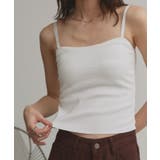 オフホワイト | カップ付き起毛キャミソール | ad thie