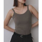 裏起毛カップ付きキャミソール | ad thie | 詳細画像14 