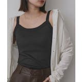 ブラック | 裏起毛カップ付きキャミソール | ad thie