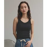 裏起毛リブタンクトップ | ad thie | 詳細画像6 