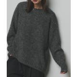 【2025AW新作】アシメヘムスパンコールニットトップス	 | ad thie | 詳細画像16 