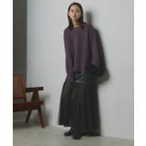 【2025AW新作】アシメヘムスパンコールニットトップス	 | ad thie | 詳細画像35 