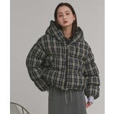 【2025AW新作】チェックダウンジャケット | ad thie | 詳細画像13 