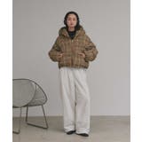 【2025AW新作】チェックダウンジャケット | ad thie | 詳細画像15 