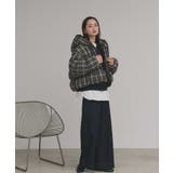 【2025AW新作】チェックダウンジャケット | ad thie | 詳細画像2 