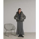 【2025AW新作】チェックダウンジャケット | ad thie | 詳細画像8 