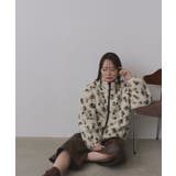 フラワーボアブルゾン | ad thie | 詳細画像10 