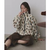 フラワーボアブルゾン | ad thie | 詳細画像11 