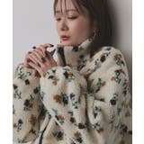 フラワーボアブルゾン | ad thie | 詳細画像17 