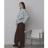 フラワーボアブルゾン | ad thie | 詳細画像29 