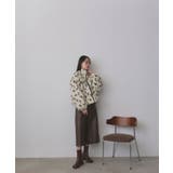 フラワーボアブルゾン | ad thie | 詳細画像3 