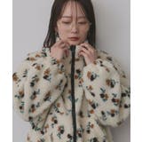 フラワーボアブルゾン | ad thie | 詳細画像9 