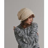 アイボリー | ルーズフィットニットビーニー | ad thie