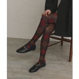 レッド | アーガイルタイツ | ad thie