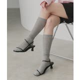 【2026SS新作】ベーシックシアーリブハイソックス | ad thie | 詳細画像7 