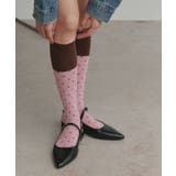 【2026SS新作】バイカラードットクルーソックス | ad thie | 詳細画像13 