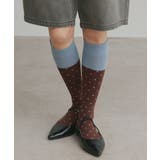 【2026SS新作】バイカラードットクルーソックス | ad thie | 詳細画像15 