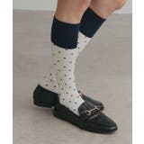 【2026SS新作】バイカラードットクルーソックス | ad thie | 詳細画像3 