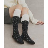 【2026SS新作】バイカラードットクルーソックス | ad thie | 詳細画像5 