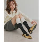 【2026SS新作】バイカラードットクルーソックス | ad thie | 詳細画像6 