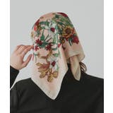 【2026SS新作】シルクタッチ花柄大判スカーフ | ad thie | 詳細画像11 