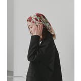 【2026SS新作】シルクタッチ花柄大判スカーフ | ad thie | 詳細画像12 