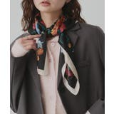 【2026SS新作】シルクタッチ花柄大判スカーフ | ad thie | 詳細画像17 