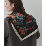 【2026SS新作】シルクタッチ花柄大判スカーフ | ad thie | 詳細画像18 