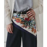 【2026SS新作】シルクタッチ花柄大判スカーフ | ad thie | 詳細画像7 