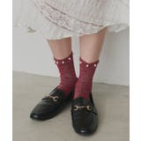 【2026SS新作】パールラメクルーソックス | ad thie | 詳細画像14 