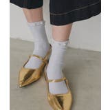 【2026SS新作】パールラメクルーソックス | ad thie | 詳細画像2 