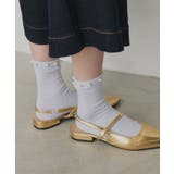 【2026SS新作】パールラメクルーソックス | ad thie | 詳細画像3 