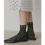 【2026SS新作】パールラメクルーソックス | ad thie | 詳細画像8 