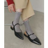 グレー | 【2026SS新作】パールラメクルーソックス | ad thie