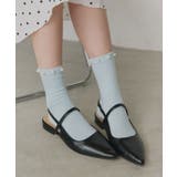 ライトブルー | 【2026SS新作】パールラメクルーソックス | ad thie