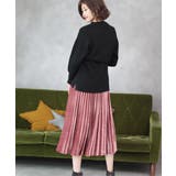 ミモレ丈ベロアプリーツスカート | ad thie | 詳細画像13 