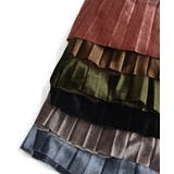 ミモレ丈ベロアプリーツスカート | ad thie | 詳細画像27 