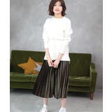 ミモレ丈ベロアプリーツスカート | ad thie | 詳細画像6 